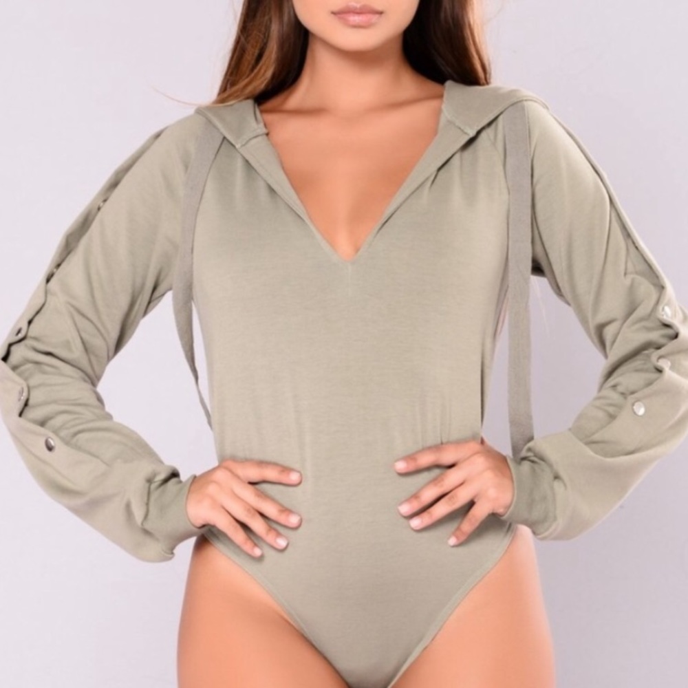 Green olive hoodie